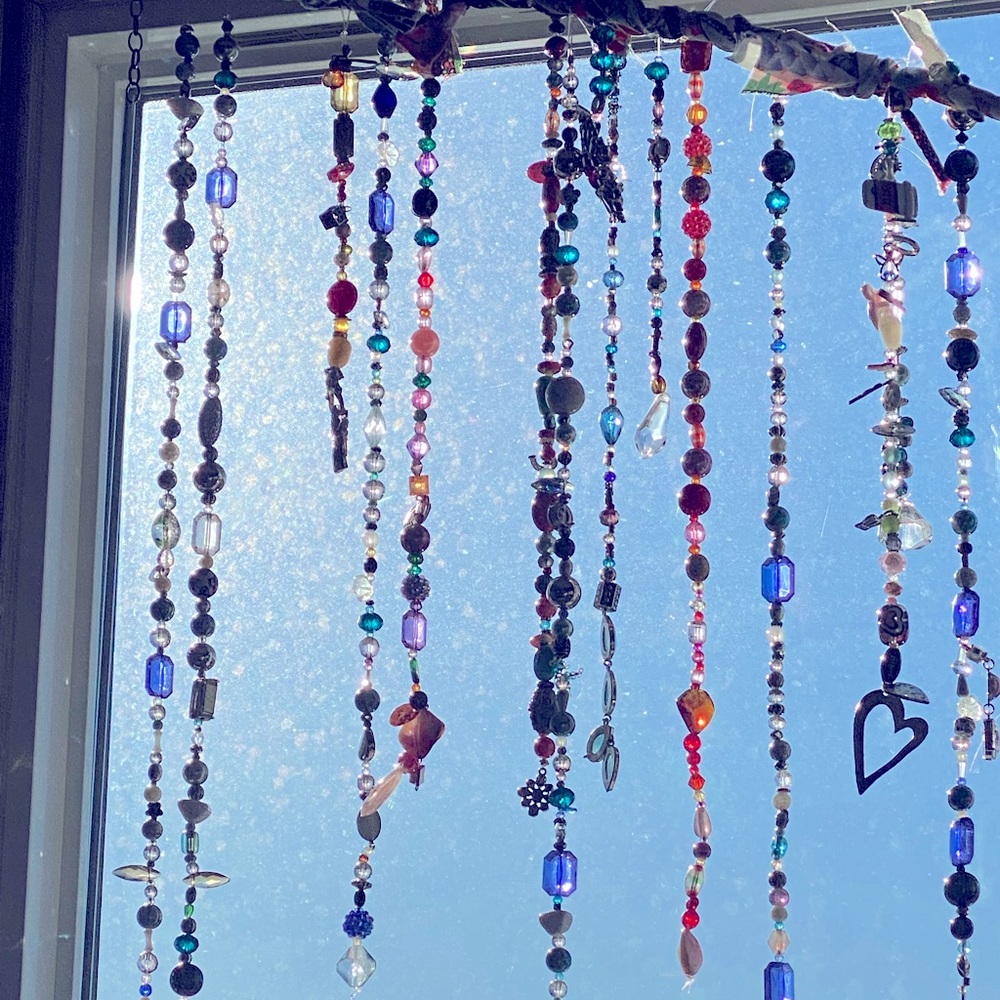 Hand beaded sun catchers